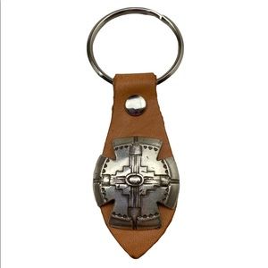 Raviani NWT Native American Inspired Leather Keychain